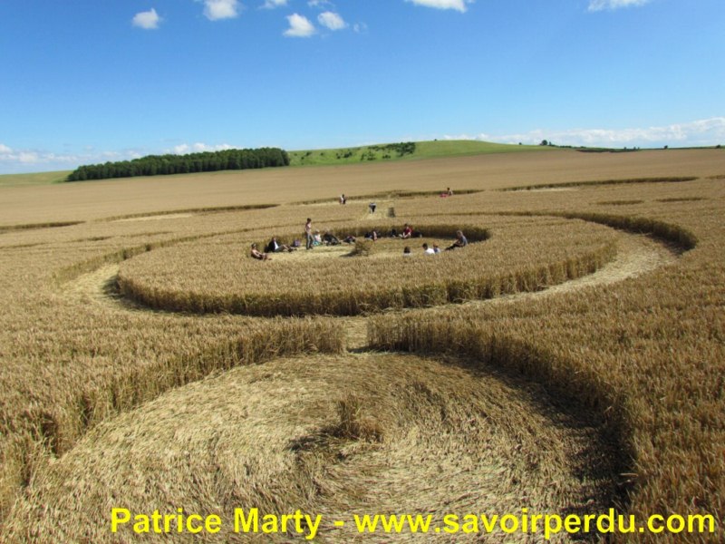 Etchilhampton (2), Wiltshire crop circle, aerial photo 54